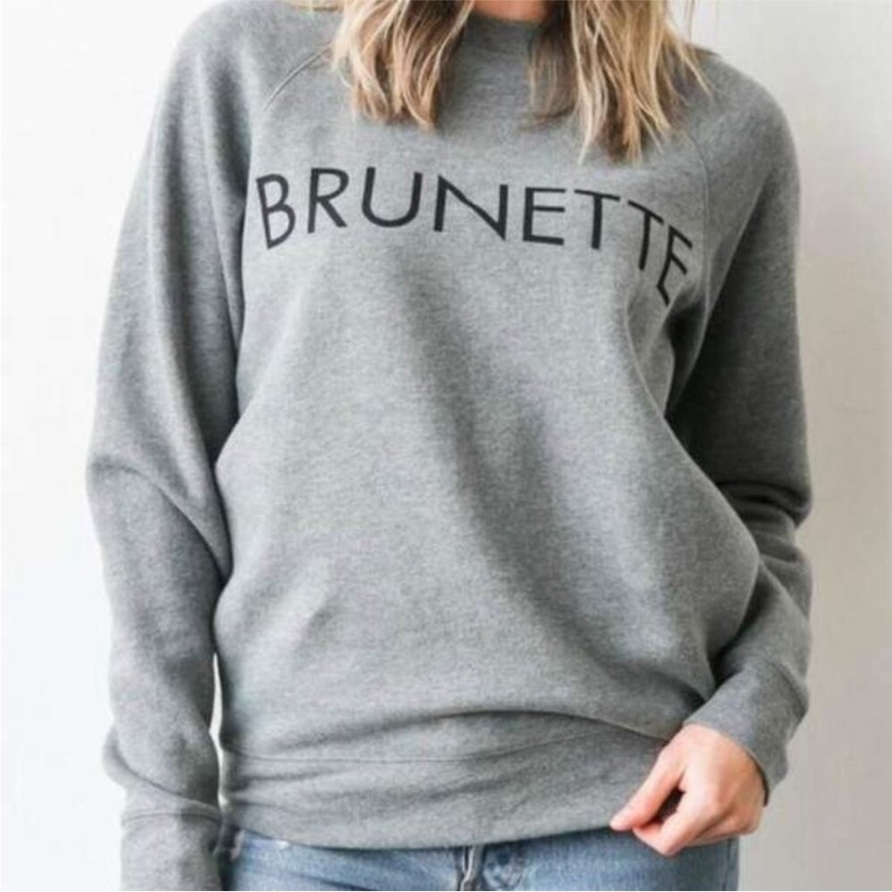 ‼️SALE‼️Brunette the Label Grey “Brunette” Sweater (xs/sm)
